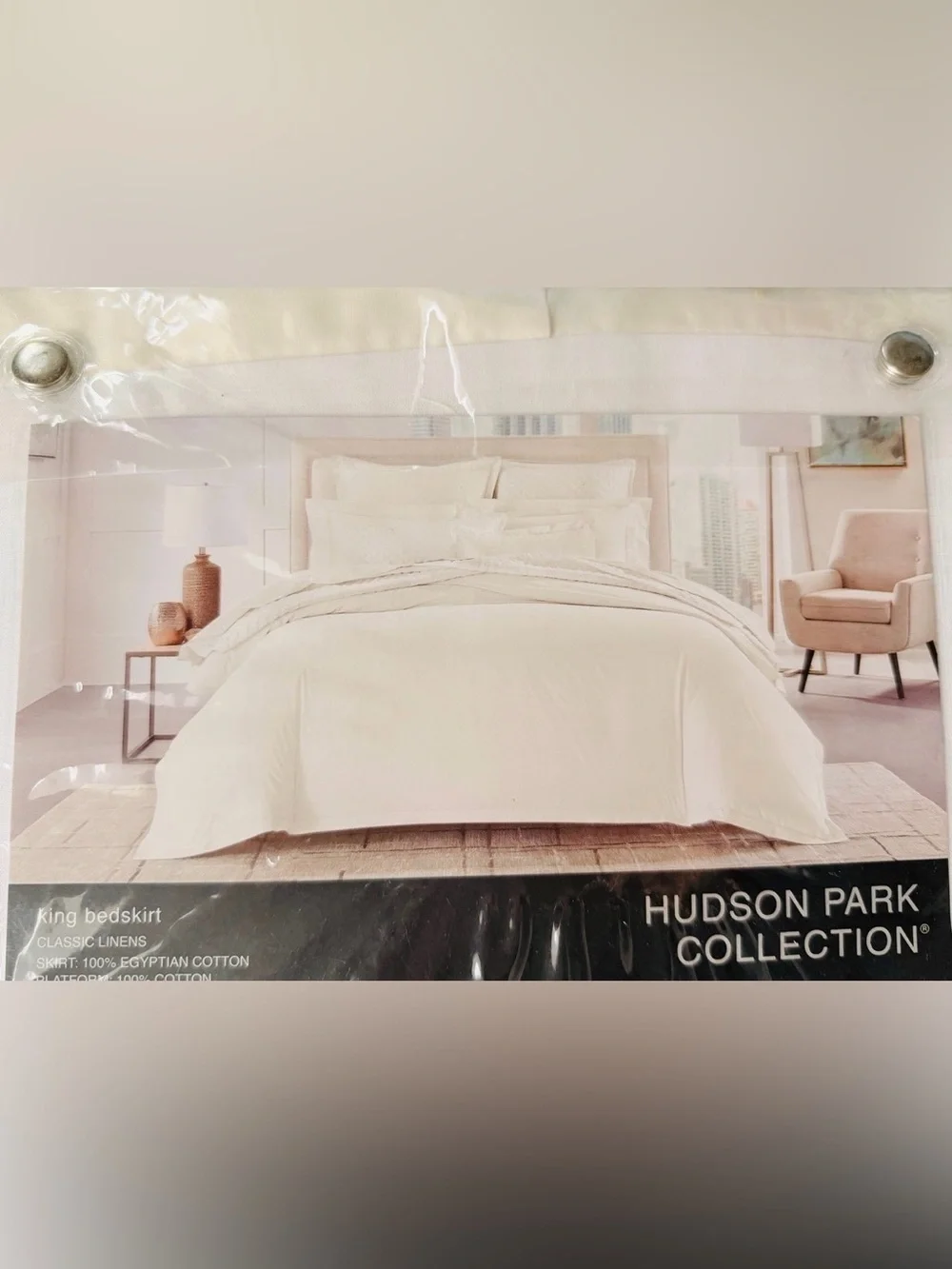 Bloomingdale’s Hudson Park Collection Percale King Bedskirt